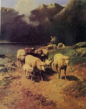 unknow artist Sheep 190 France oil painting art